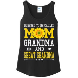 Blessed To Be Called Mom Grandma Great Grandma MotherS Day Ladies Essential Tank