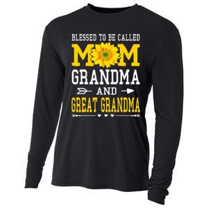 Blessed To Be Called Mom Grandma Great Grandma MotherS Day Cooling Performance Long Sleeve Crew