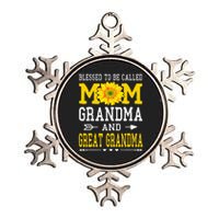 Blessed To Be Called Mom Grandma Great Grandma MotherS Day Metallic Star Ornament