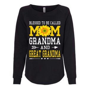 Blessed To Be Called Mom Grandma Great Grandma MotherS Day Womens California Wash Sweatshirt