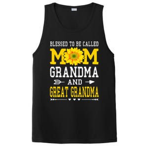 Blessed To Be Called Mom Grandma Great Grandma MotherS Day PosiCharge Competitor Tank