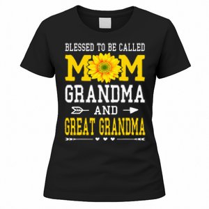 Blessed To Be Called Mom Grandma Great Grandma MotherS Day Women's T-Shirt