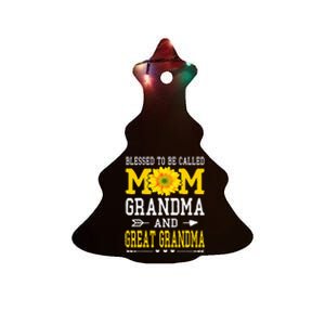 Blessed To Be Called Mom Grandma Great Grandma MotherS Day Ceramic Tree Ornament