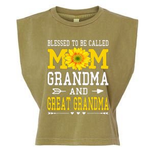 Blessed To Be Called Mom Grandma Great Grandma MotherS Day Garment-Dyed Women's Muscle Tee