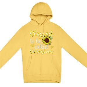 Blessed To Be Called Caregiver Life Sunflower Nurses Day Premium Pullover Hoodie