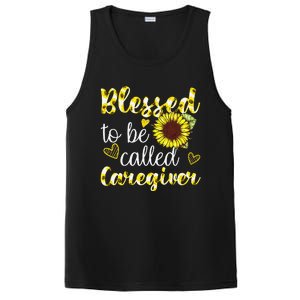 Blessed To Be Called Caregiver Life Sunflower Nurses Day PosiCharge Competitor Tank