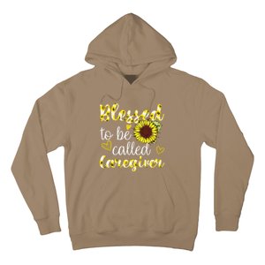 Blessed To Be Called Caregiver Life Sunflower Nurses Day Hoodie