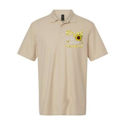 Blessed To Be Called Caregiver Life Sunflower Nurses Day Softstyle Adult Sport Polo