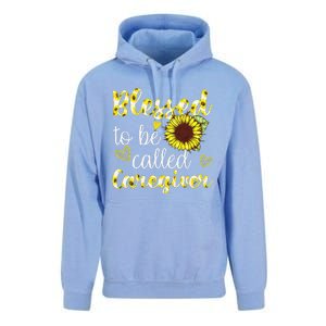 Blessed To Be Called Caregiver Life Sunflower Nurses Day Unisex Surf Hoodie