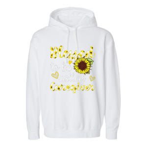 Blessed To Be Called Caregiver Life Sunflower Nurses Day Garment-Dyed Fleece Hoodie