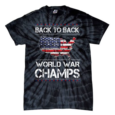 Back To Back Undefeated World War Champs Tie-Dye T-Shirt