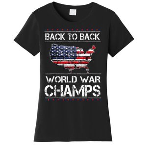 Back To Back Undefeated World War Champs Women's T-Shirt