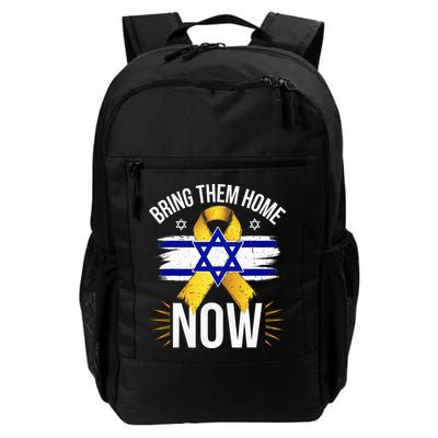Bring Them Back Home Now Israel Flag Yellow Ribbon Backpack