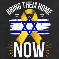 Bring Them Back Home Now Israel Flag Yellow Ribbon Adult Drive Performance Visor