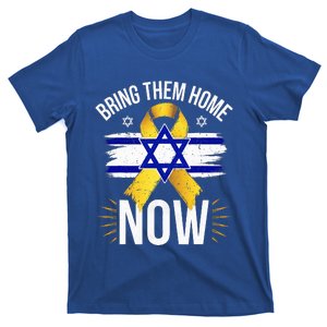 Bring Them Back Home Now Israel Flag Yellow Ribbon T-Shirt