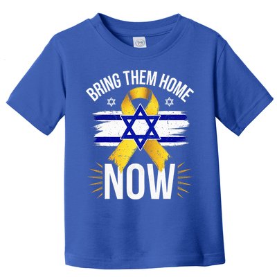Bring Them Back Home Now Israel Flag Yellow Ribbon Toddler T-Shirt