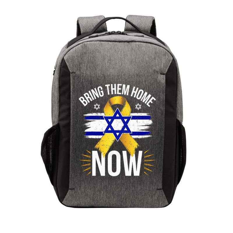 Bring Them Back Home Now Israel Flag Yellow Ribbon Vector Backpack