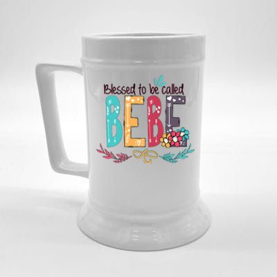 Blessed To Be Called Bebe Colorful Grandma Beer Stein