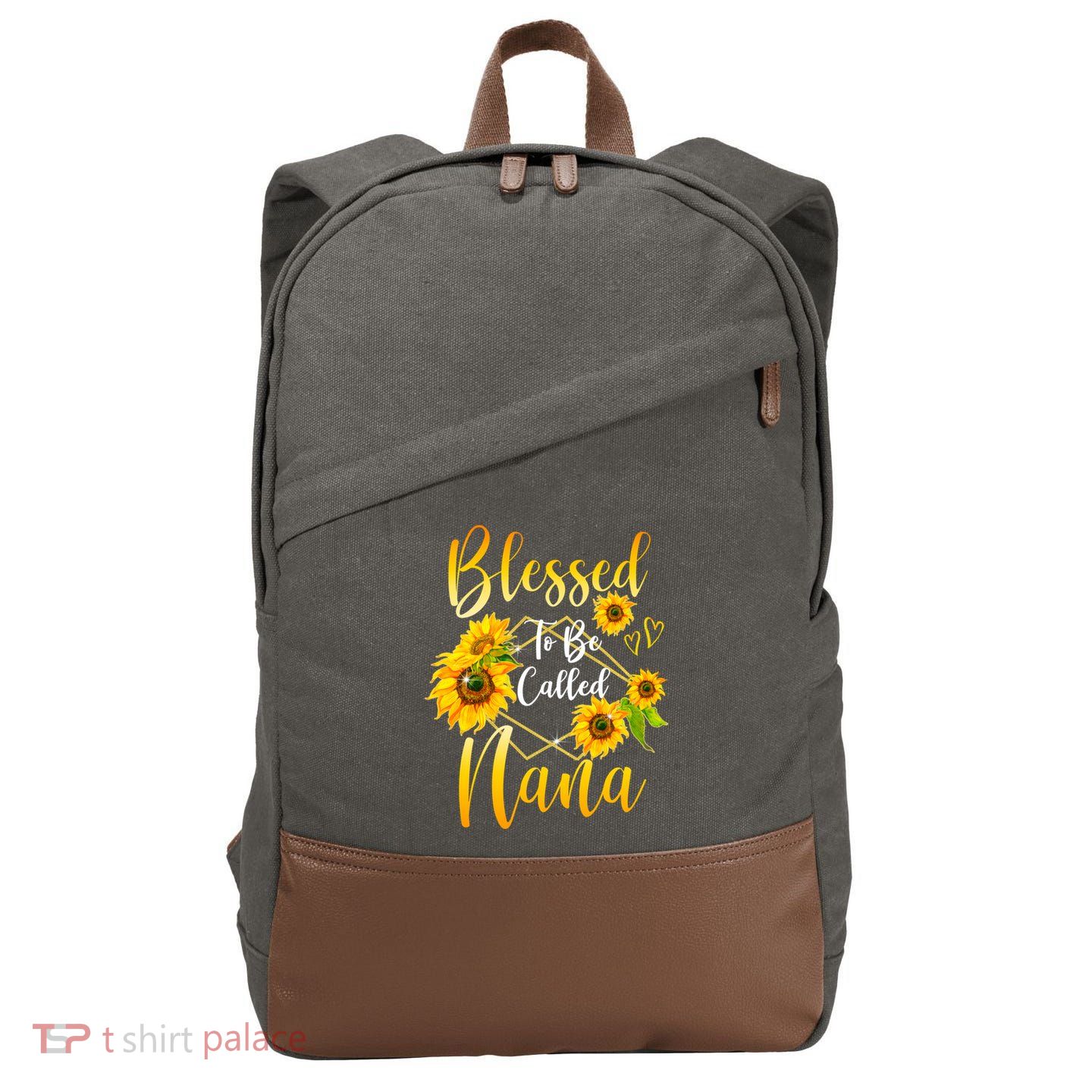 Blessed To Be Called Nana Sunflower MotherS Day Cotton Canvas Backpack