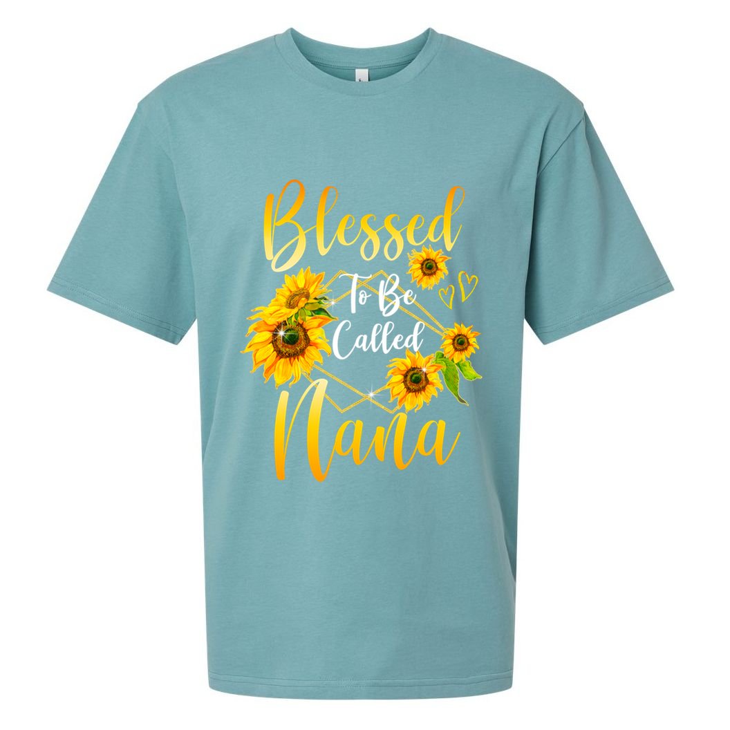 Blessed To Be Called Nana Sunflower MotherS Day Sueded Cloud Jersey T-Shirt