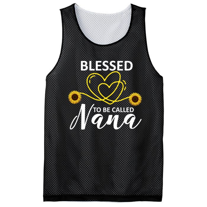 Blessed To Be Called Nana Sunflower Best Grandma Gift MotherS Day Mesh Reversible Basketball Jersey Tank