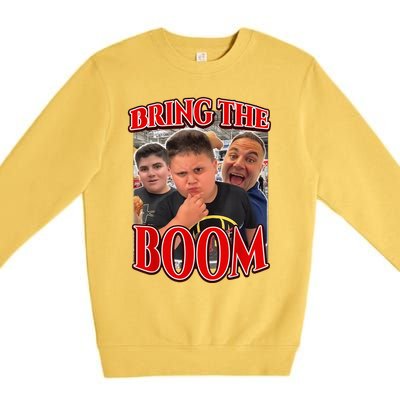 Bring The Boom Rizzler Funny Joke Gifts Premium Crewneck Sweatshirt