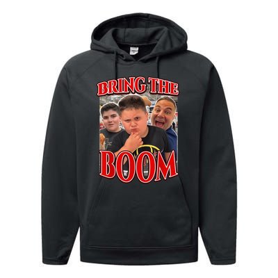 Bring The Boom Rizzler Funny Joke Gifts Performance Fleece Hoodie