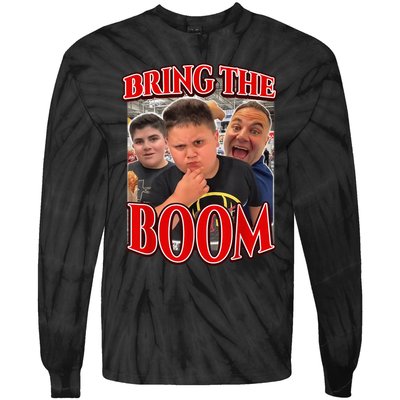 Bring The Boom Rizzler Funny Joke Gifts Tie-Dye Long Sleeve Shirt