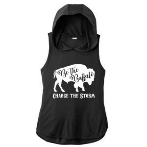 Be The Buffalo Charge The Storm Ladies PosiCharge Tri-Blend Wicking Draft Hoodie Tank