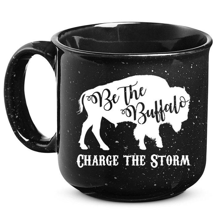 Be The Buffalo Charge The Storm 15oz Campfire Ceramic Mug