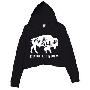 Be The Buffalo Charge The Storm Crop Fleece Hoodie