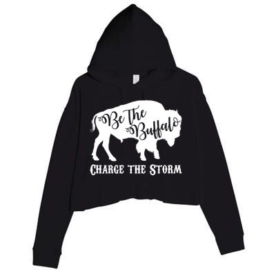 Be The Buffalo Charge The Storm Crop Fleece Hoodie