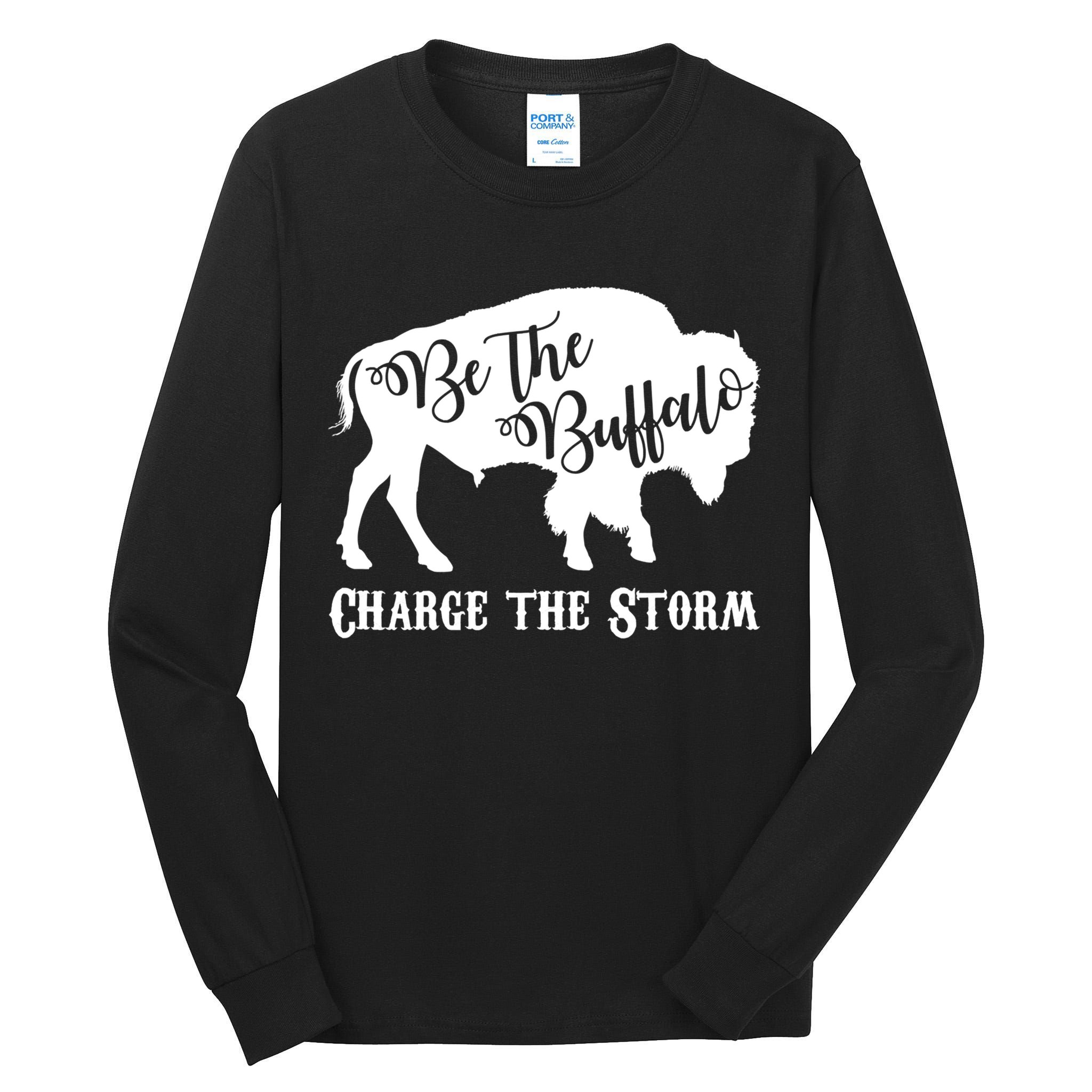 Be The Buffalo Charge The Storm Tall Long Sleeve T-Shirt