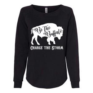 Be The Buffalo Charge The Storm Womens California Wash Sweatshirt