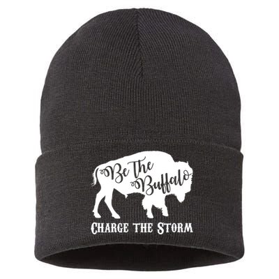 Be The Buffalo Charge The Storm Sustainable Knit Beanie