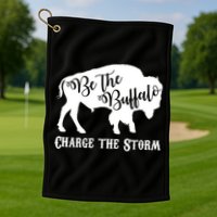 Be The Buffalo Charge The Storm Golf Towel
