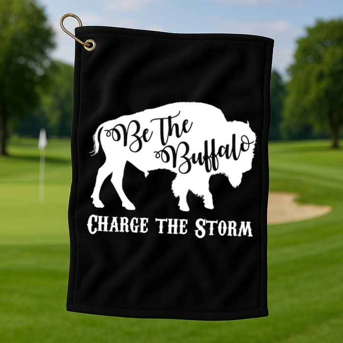 Be The Buffalo Charge The Storm Golf Towel