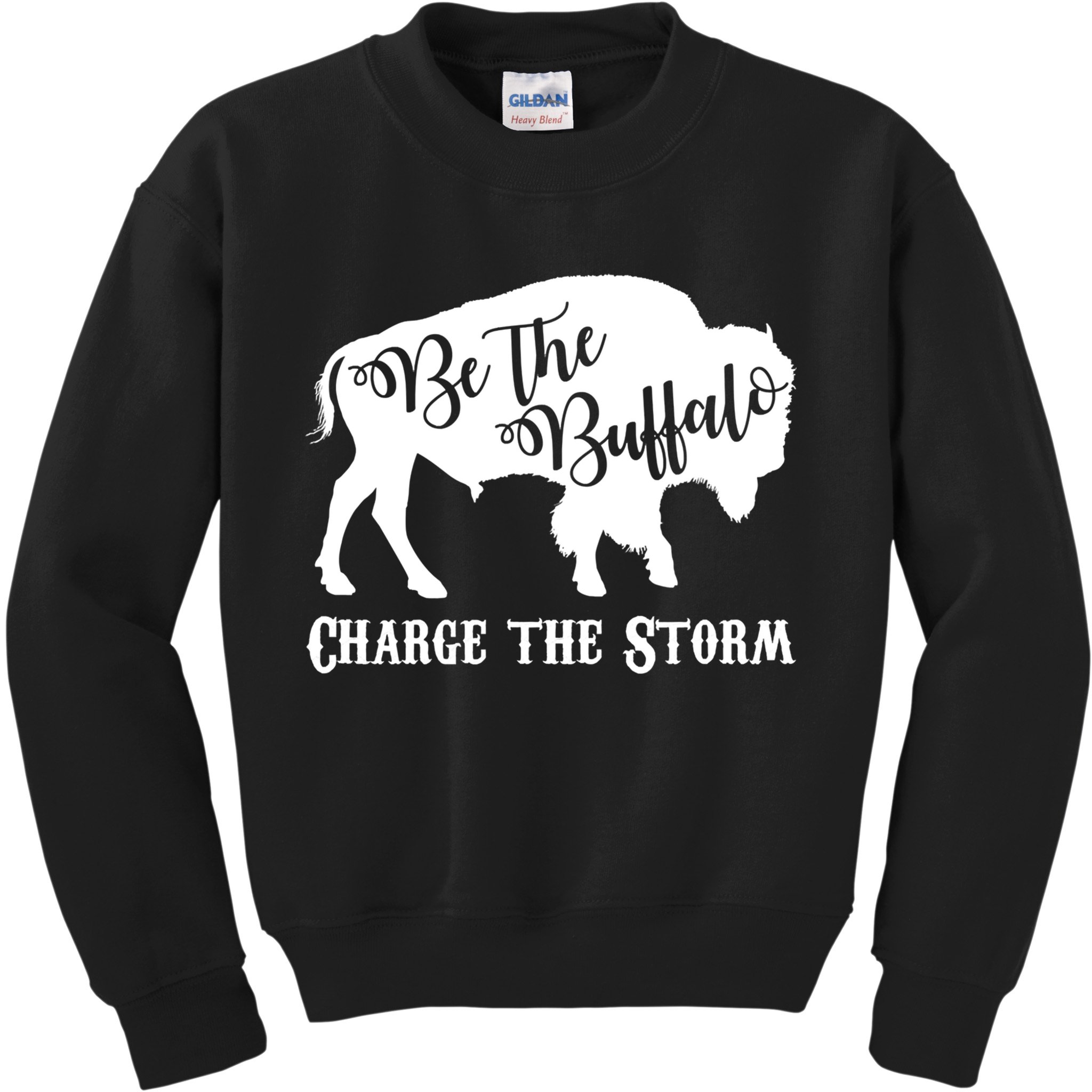 Be The Buffalo Charge The Storm Kids Sweatshirt
