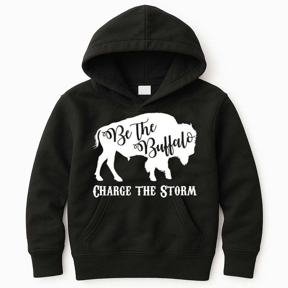 Be The Buffalo Charge The Storm Kids Hoodie