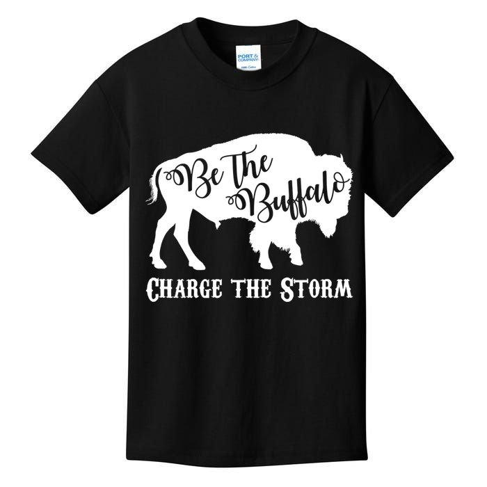 Be The Buffalo Charge The Storm Kids T-Shirt