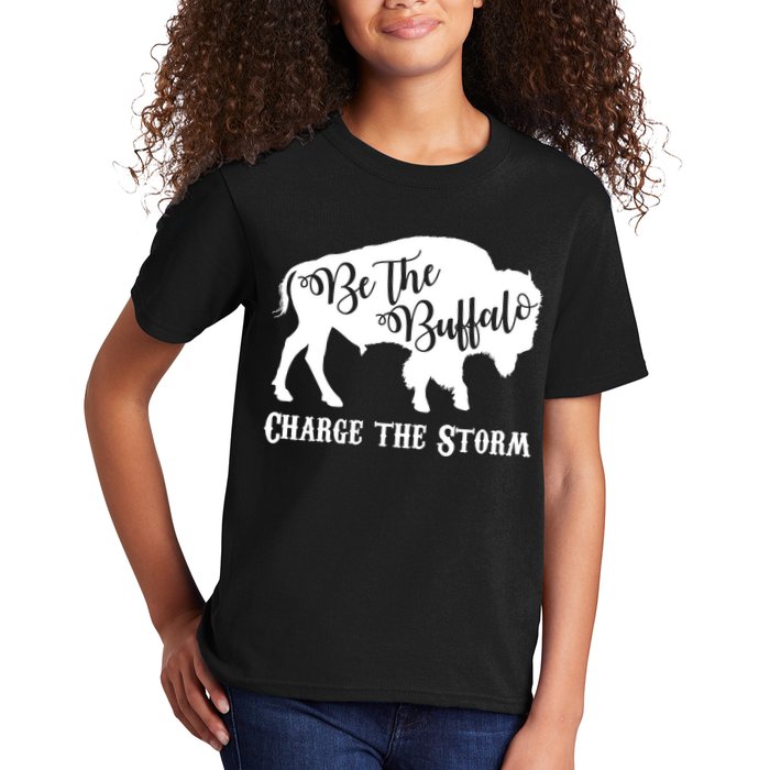 Be The Buffalo Charge The Storm Kids T-Shirt