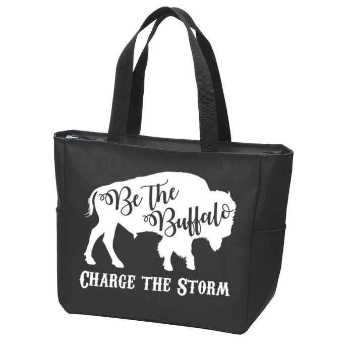 Be The Buffalo Charge The Storm Zip Tote Bag