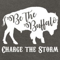 Be The Buffalo Charge The Storm Cotton Canvas Backpack