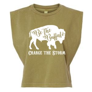 Be The Buffalo Charge The Storm Garment-Dyed Women's Muscle Tee