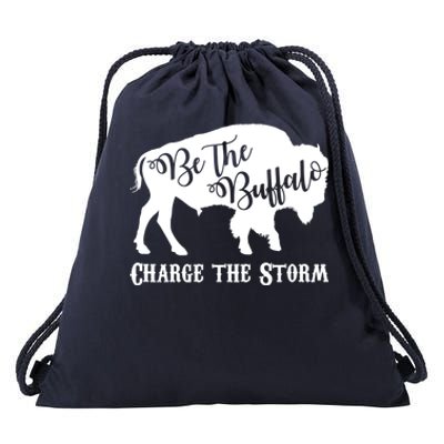 Be The Buffalo Charge The Storm Drawstring Bag