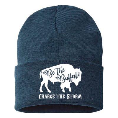 Be The Buffalo Charge The Storm Sustainable Knit Beanie