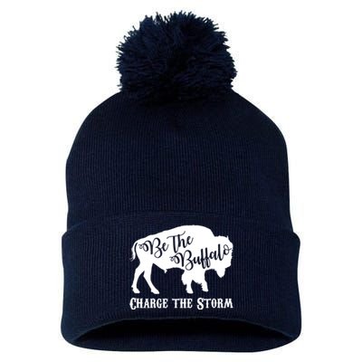 Be The Buffalo Charge The Storm Pom Pom 12in Knit Beanie