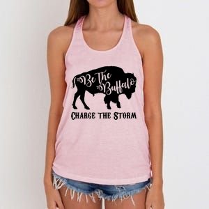 Be The Buffalo Charge The Storm Women's Knotted Racerback Tank