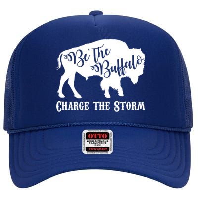 Be The Buffalo Charge The Storm High Crown Mesh Back Trucker Hat