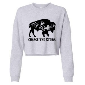 Be The Buffalo Charge The Storm Cropped Pullover Crew